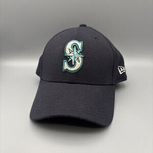 New Era MLB Seattle Mariners 39THIRTY Stretch Fit Baseball Cap Blue Size M/L